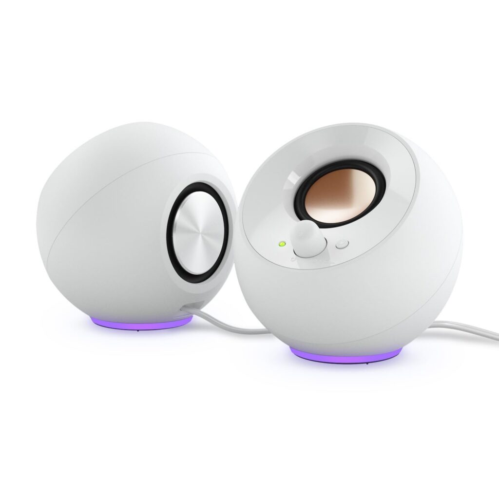 Parlantes Pc Creative Pebble Se 2.0 Usb-c Rgb Blanco