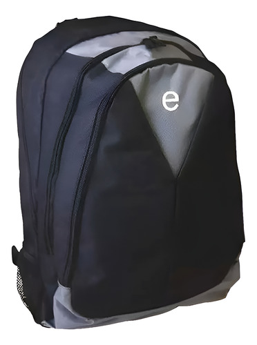 Mochila Basica Notebook Back Pack 15,4 Negro Gris - Imagen 2