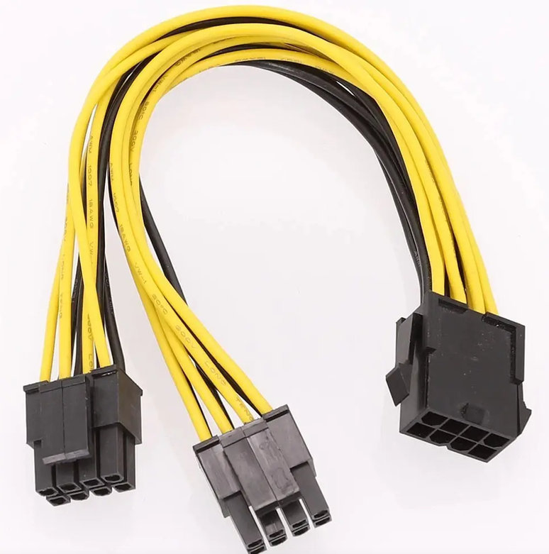 Cable Adaptador Alimentación Gpu 8 Pines A Doble Pcie 8 Pin