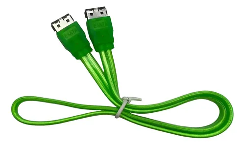 Cable Esata A Esata 50cm Transferencia De Datos Alta Velocid Color Verde - Imagen 2