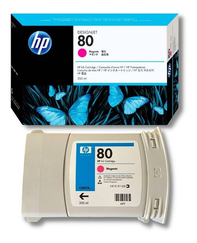 Hp Cartucho # 80 Magenta 350ml- Designjet 1050/1055