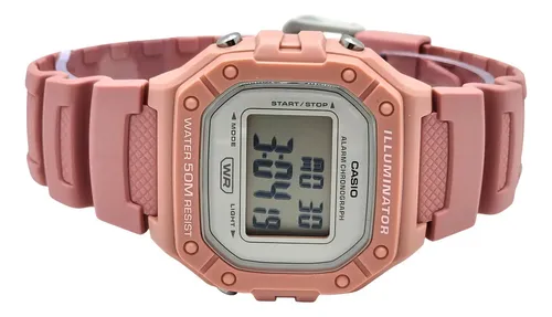 Reloj Deportivo Casio W-218hc-4av Rosa Gris - Imagen 3