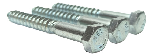 Pack 50 Tirafondo Cabeza Hexagonal Diámetro 6x70 Mm Zincado - Imagen 3