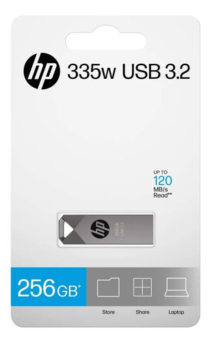 Pendrive Hp 256gb Usb 3.2 120mb/s Metálico Compacto - Imagen 5