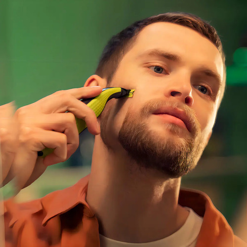 Máquina Afeitadora Philips Oneblade QP2724_10 QP2724/10 Verde Lima - Imagen 5