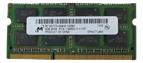 Memoria Ram Notebook Micron 4gb Ddr3l 1600mhz Sodimm Oem