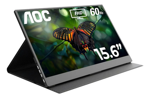 Monitor Aoc Con Pantalla De 15.6 60hz Y Resolución Full Hd