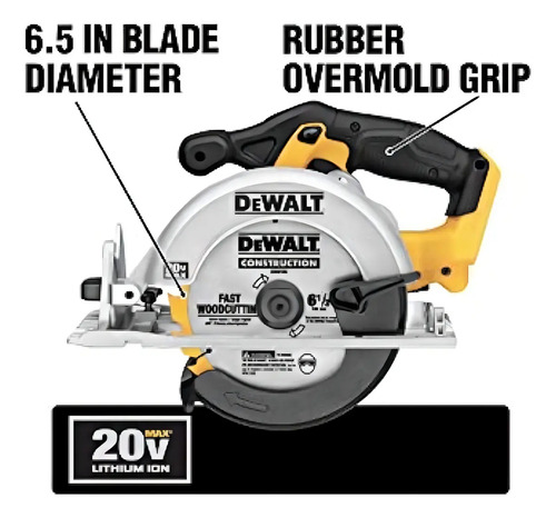 Sierra Circular Dewalt DCS393 20V Max, 6-1/2", Corte 45° - Imagen 2