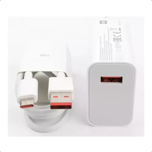 Cargador Xiaomi 33w Charging Turbo Combo (Type-a) Con Cable Color Blanco - Imagen 3