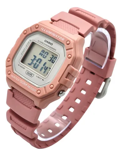 Reloj Deportivo Casio W-218hc-4av Rosa Gris - Imagen 2