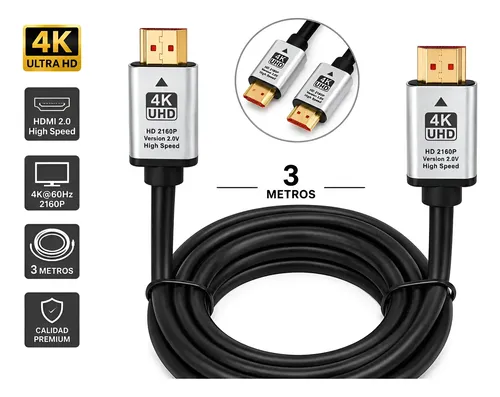 Cable Hdmi 2.1 Ultra Hd 8k 60hz / 4k 120hz 3 Metros - Imagen 2