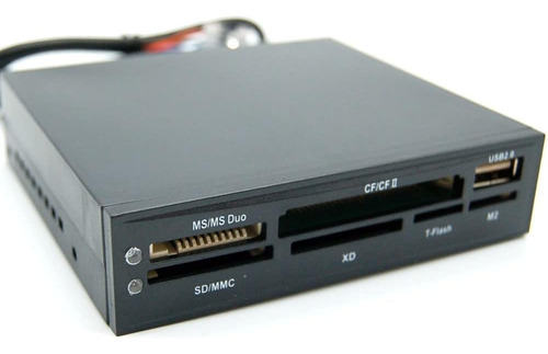 Card Reader Interno Usb 2.0 Ms Cf Card Sd Mmc Xd T-flash M2 - Imagen 2
