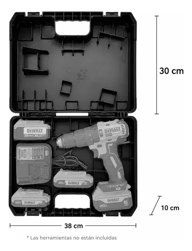 Maleta Plástica Para Atornilladores Y Taladros Dewalt 38cm X 30cm - Imagen 3