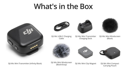 Dji Mic Mini Transmisor Negro Infinity - Imagen 2