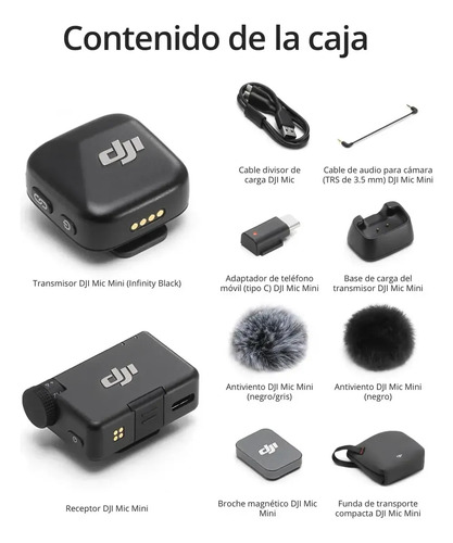 Dji Mic Mini (1 Transmisor + 1 Receptor) Inalámb. Sin Caja - Imagen 2