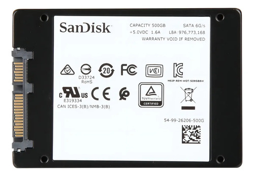Sandisk Ultra 3D SDSSDH3-500G-G25 500 Gb (Reacondicionado) - Imagen 6