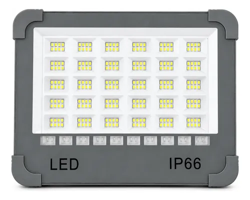Foco Led Solar Emergencia Led Usb 1500w LP66 5 Modos Gris