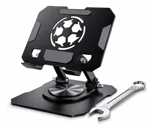 Soporte Tablet Metálico Plegable Ajustable Giratorio 360° - Imagen 3