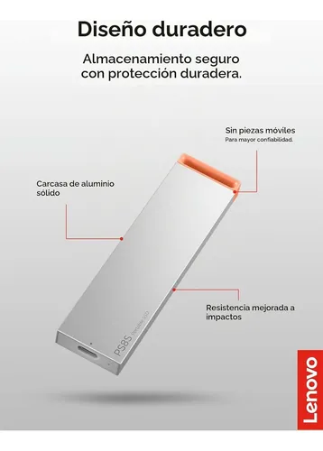 Ssd Externo Lenovo Ps8s 2tb Usb-c 3.2 Gen 2 - Imagen 4