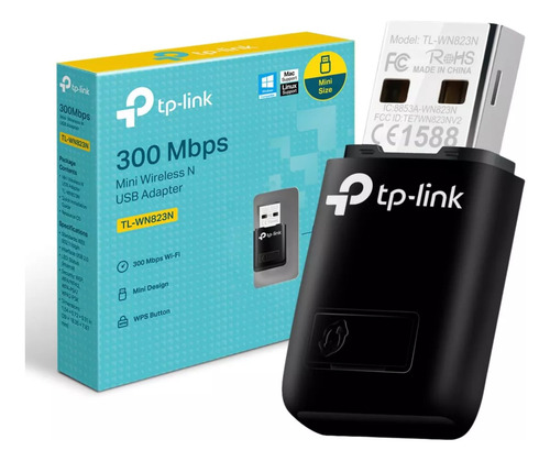 Mini Adaptador Usb Inalámbrico N De 300 Mbps TL-WN823N Tp-link - Imagen 3