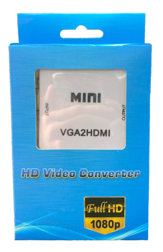 Conversor Adaptador Vga A Hdmi Video Converter Full Hd 1080p - Imagen 3