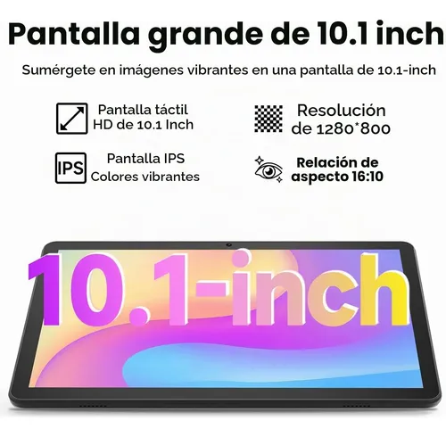 Tablet Android 16 10.1 16gb Ram 128gb, Batería 6000mah - Imagen 4