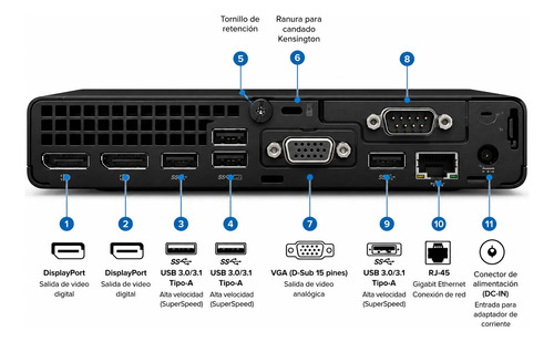 Mini Pc Hp Prodesk 600 G6 I5-10500t 8gb 256gb Ssd Win 11 Pro - Imagen 4