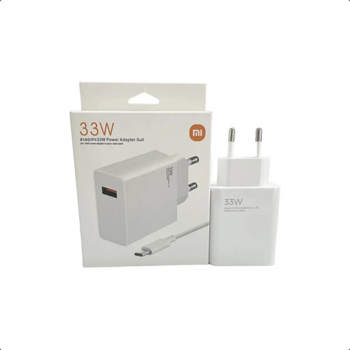 Cargador Xiaomi 33w Charging Turbo Combo (Type-a) Con Cable Color Blanco - Imagen 2