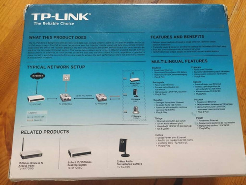 Poe Adapter Kit Tl-poe200 Caja Deteriorada - Imagen 5