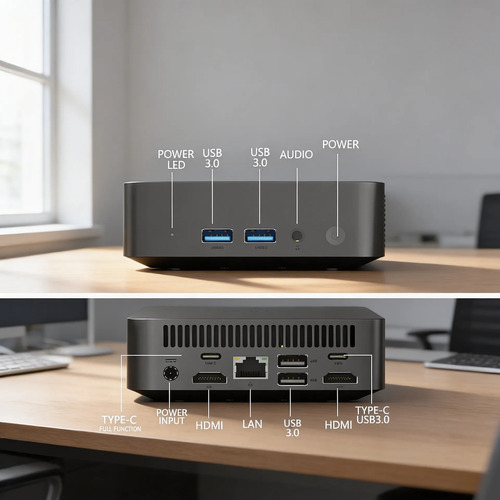 Mini Pc Intel N5095 Sin Ram Ni Disco Wifi 6 Dual 4k - Imagen 3