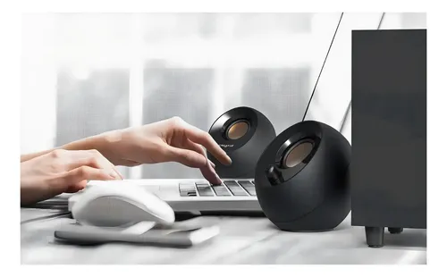Parlante Creative Pebble Speaker Negro 2.0 Usb 3.5 - Imagen 2