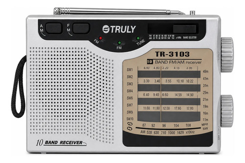 Radio Emergencia Multibanda Truly Tr-3103am/fm/sw 2 A Pilasd