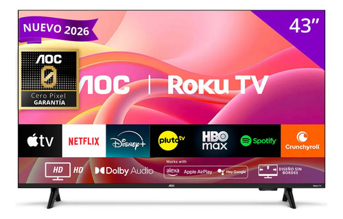 Smart Tv 43" Roku Aoc Led Fhd 43s5155