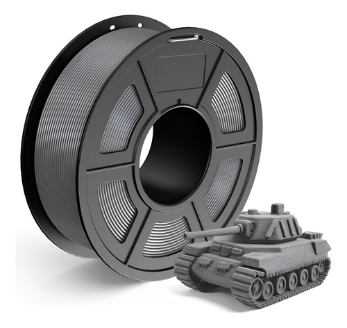 Filamento Pla Tecbears3d Para Impresora 3d 1.75 Mm 1 Kg - Gris Grafito Graphite Gray
