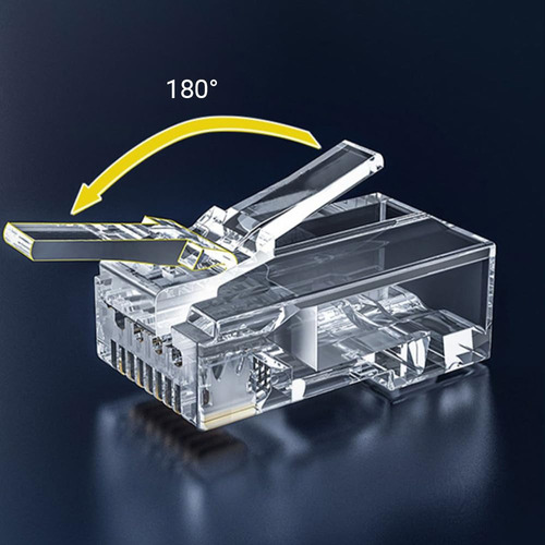 Conectores Rj45 Cat6 100 Unidades Utp Sólido O Trenzado - Imagen 2