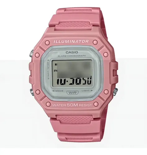 Reloj Deportivo Casio W-218hc-4av Rosa Gris - Imagen 5