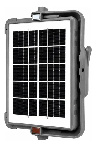 Foco Led Solar Emergencia Led Usb 1500w LP66 5 Modos Gris - Imagen 5