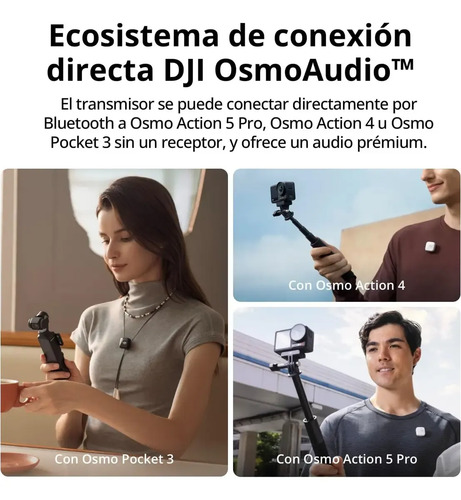 Dji Mic Mini (1 Transmisor + 1 Receptor) Inalámb. Sin Caja - Imagen 3