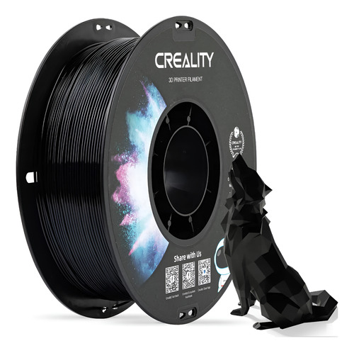 Filamento Oficial De Impresora 3d Creality Petg De 1,75 Mm Negro