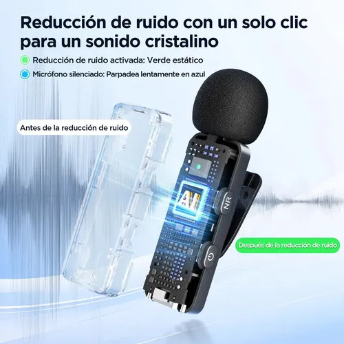 Micrófono Inalámbrico Boya By-V20 Doble Ultra Compacto Y Portable - Imagen 5