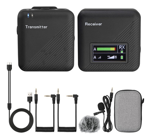 Microfono Inalambrico Audio Profesional Con Reducción Ruido - Imagen 5