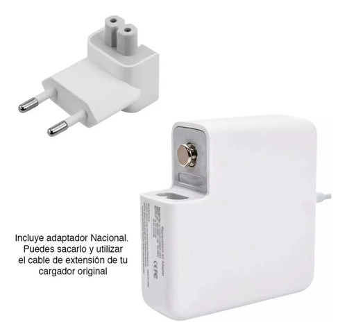 Cargador Macbook Apple 14.5v 3.1a Tipo L - 45w Alternativo - Imagen 2