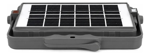 Pack 3 Foco Led Solar Emergencia Led Usb 1500w Ip66 5 Modos Gris Oscuro - Imagen 5