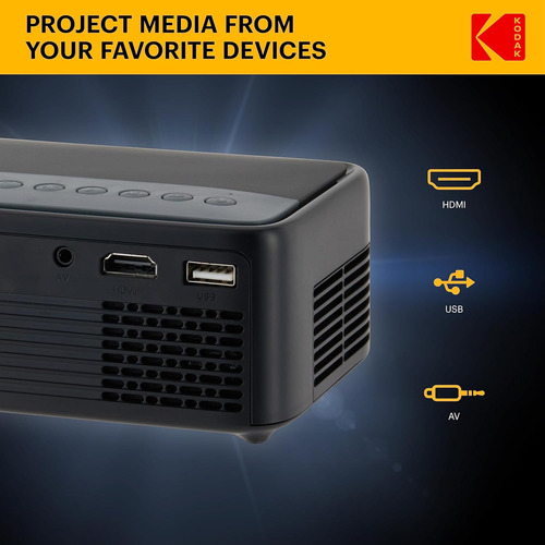 Proyector Kodak Flik X1 100 Hdmi/usb Portátil Mini - Imagen 2