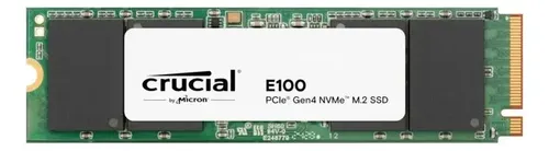 Unidad De Estado Solido Ssd M.2 1tb Crucial E100 Nvme Pcie 4.0 4500/5000 Ct1000e100ssd8 Negro - Imagen 2