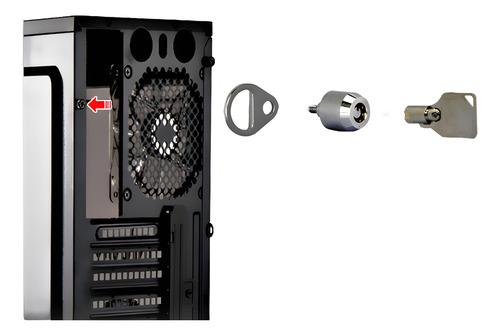 Cerradura De Seguridad Antirrobo Interno Para Pc Torre - Imagen 2