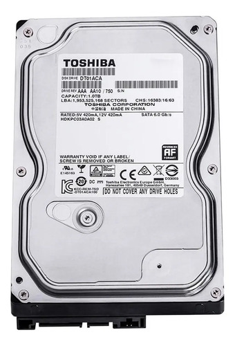 Disco Duro Interno Toshiba Dt01aca100 1tb (Reacondicionado)