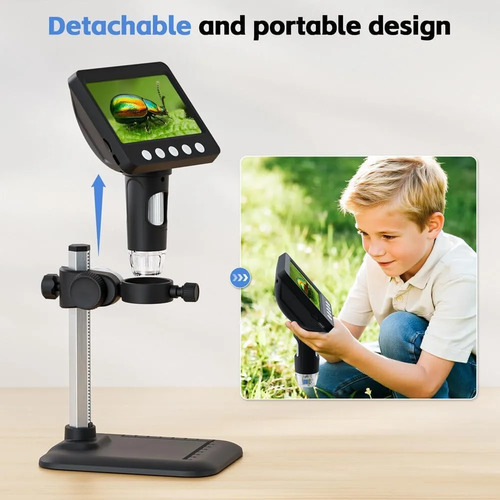 Microscopio Digital 4.3 1000x Usb Led Ajustable Skyear - Imagen 4