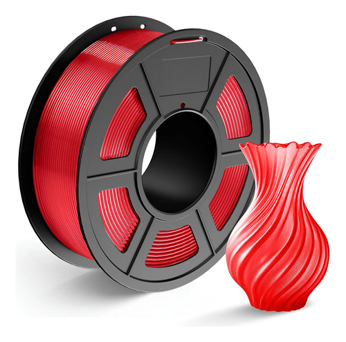 Filamento Pla Tecbears3d Para Impresora 3d 1.75 Mm 1 Kg Rojo Carmesí