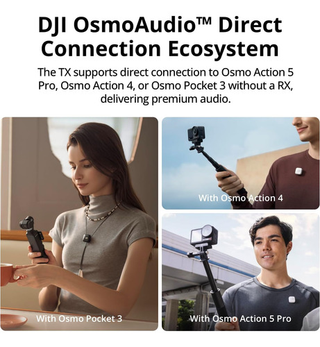 Dji Mic Mini Transmisor Negro Infinity - Imagen 4